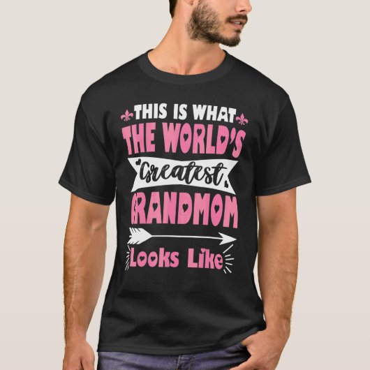 かわいい 最高の祖母の母の日スタイル Tシャツ (正面)