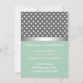 かわいい 本を持っておいで 赤ちゃんのお祝い 招待状 (裏面)