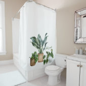 かわいい「植物親」植物植物デザイン シャワーカーテン (インサイチュ)