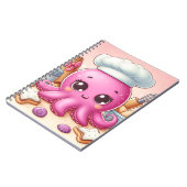 かわいい+楽しい+たこ焼き+ノート ノートブック (左側)