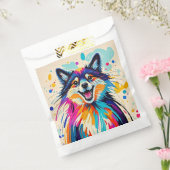 かわいい 楽しい 幸せな 動物 アート クマ フェイバーバッグ (封をした状態)