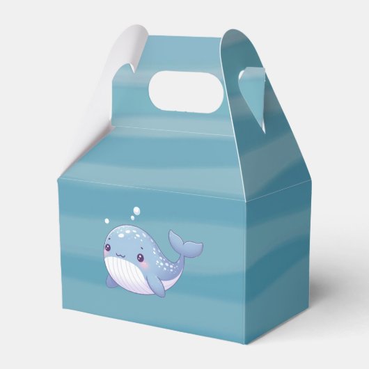 かわいい，沿岸/航海のクジラ フェイバーボックス (正面サイド)