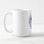 かわいい 泣いて笑う 喜びの涙 C コーヒーマグカップ (左)