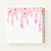 かわいい 溶け落ちる 子供の日記帳 ノートブック (裏面)