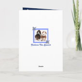 かわいい「父の日」カードに美しいバセットハウンド カード (裏面)