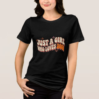 かわいい 犬好き女子 ペットラバーズTシャツ トライブレンドTシャツ