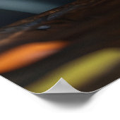 かわいい(犬)スタッフォードブルテリアの誕生日デザイン ポスター (角)