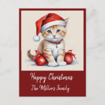 かわいい 猫のクリスマス変装 - 休日の雰囲気