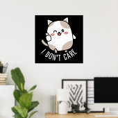 かわいい 猫 サムズアップ 引用 ポスター (ホームオフィス)