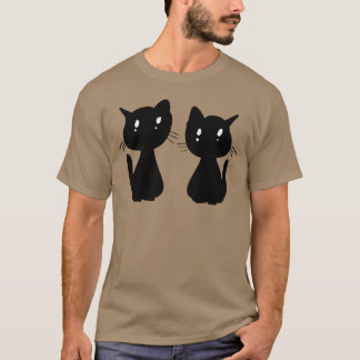 かわいい+猫+動物+ペット+キャラクター+家族+友達 Tシャツ