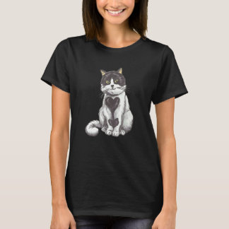かわいい 猫 子猫 ハート 猫 猫 保護 保護活動 Tシャツ