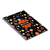 かわいい 現代 スポーツ チャンピオン オーダーメイド 子供 黒 ノートブック (右側)