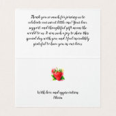 かわいい&甘いちご赤ちゃんシャワー (内部フラット)