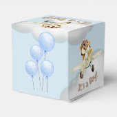 かわいい「男の子だ！」 ベビーシャワー又はカスタム誕生日 フェイバーボックス (裏面サイド)