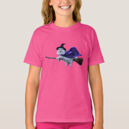 かわいい 白いペルシャ魔女 キッズ Tシャツ