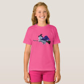かわいい 白いペルシャ魔女 キッズ Tシャツ (正面フル)