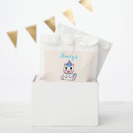 かわいい 白い ユニコーン ピンク フェイバーバッグ