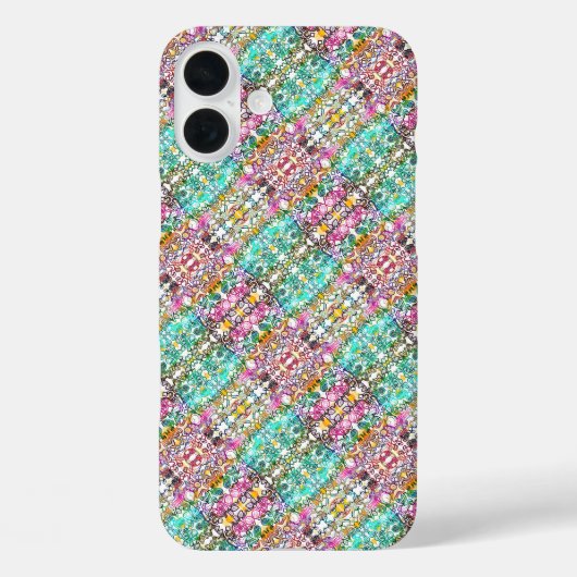 かわいい 白い 色とりどりの 花 Case-Mate iPhone カバー (裏面)