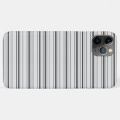 かわいい 白 グレー ストライプ Case-Mate iPhoneケース (裏面(横))