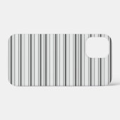 かわいい 白 グレー ストライプ Case-Mate iPhoneケース (裏面 (横))