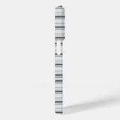 かわいい 白 グレー ストライプ Case-Mate iPhoneケース (裏面 / 右)
