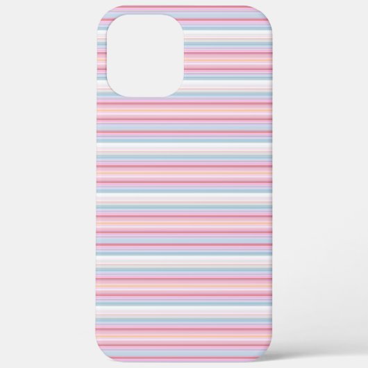 かわいい 白 ピンク ストライプ  Case-Mate iPhoneケース (裏面)