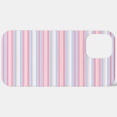 かわいい 白 ピンク ストライプ  Case-Mate iPhoneケース (裏面 (横))