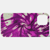 かわいい 白 紫 タイダイ 背景 Case-Mate iPhoneケース (裏面 (横))