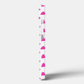かわいい 白 赤 ハート 模様 Case-Mate iPhoneケース (裏面 / 左)
