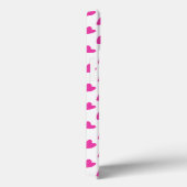 かわいい 白 赤 ハート 模様 Case-Mate iPhoneケース (裏面 / 右)