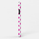 かわいい 白 赤 ハート 模様 Case-Mate iPhoneケース (裏面/右)