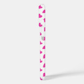 かわいい 白 赤 ハート 模様 Case-Mate iPhoneケース (裏面 / 左)