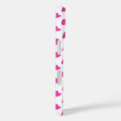 かわいい 白 赤 ハート 模様 Case-Mate iPhoneケース (裏面 / 右)