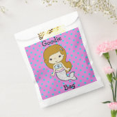 かわいい 白、青、紫の マーメイドのお菓子袋 フェイバーバッグ (封をした状態)