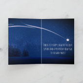 かわいい 眠い 黒 白 子犬 星空 オーダーメイド シーズンカード (内部)