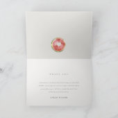 かわいい 私たちの小さなメロン ウォーターカラー 赤ちゃんのシャワー サンキューカード (内部)