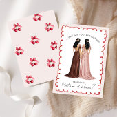 かわいい「私のマトロン・オブ・オナーになってくれる?」チェリー 招待状