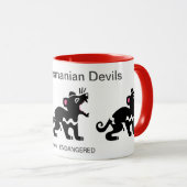 かわいい – 私はタスマニア悪魔を愛する – 動物愛好家- マグカップ (正面右)