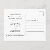 かわいい 移転しました | 田舎 | 湖の家 案内ポストカード (裏面)