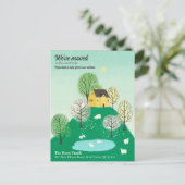 かわいい 移転しました | 田舎 | 湖の家 案内ポストカード (スタンド正面)