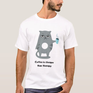 かわいい+穏やかな猫 Tシャツ