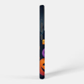 かわいい、紫のハロウィンのお菓子をせがむ怪物 SAMSUNG GALAXYケース (右側面)