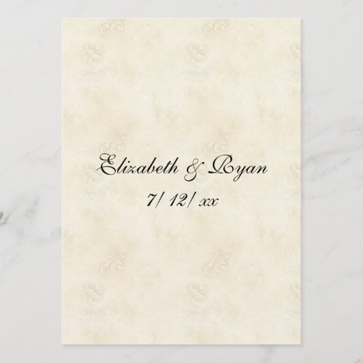 かわいい 結婚アドバイス ウェディングプランナーへ アドバイスカード (裏面)