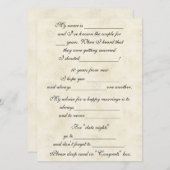 かわいい 結婚アドバイス ウェディングプランナーへ アドバイスカード (正面/裏面)