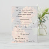 かわいい 結婚アドバイス 花嫁と花婿へ 招待状 (スタンド正面)