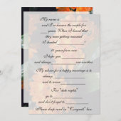 かわいい 結婚アドバイス 花嫁と花婿へ 招待状 (正面/裏面)