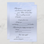 かわいい 結婚アドバイス 花嫁 & 花婿 アドバイスカード (正面/裏面)