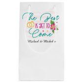 かわいい 結婚 婚約パーティー オーダーメイド スモールペーパーバッグ (正面)