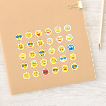 かわいい&絵文字おもしろいステッカーセット