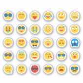 かわいい&絵文字おもしろいステッカーセット シール (正面)